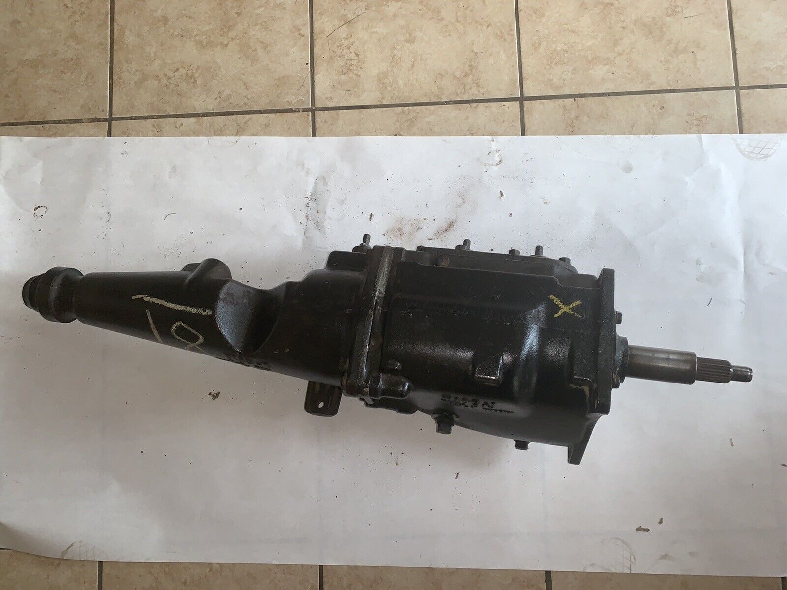 Ford Borg Warner T10 4 Speed Transmission Galaxy XL 1962-Up 23 Spline J17671 - Fresh Stock Dated February 2026