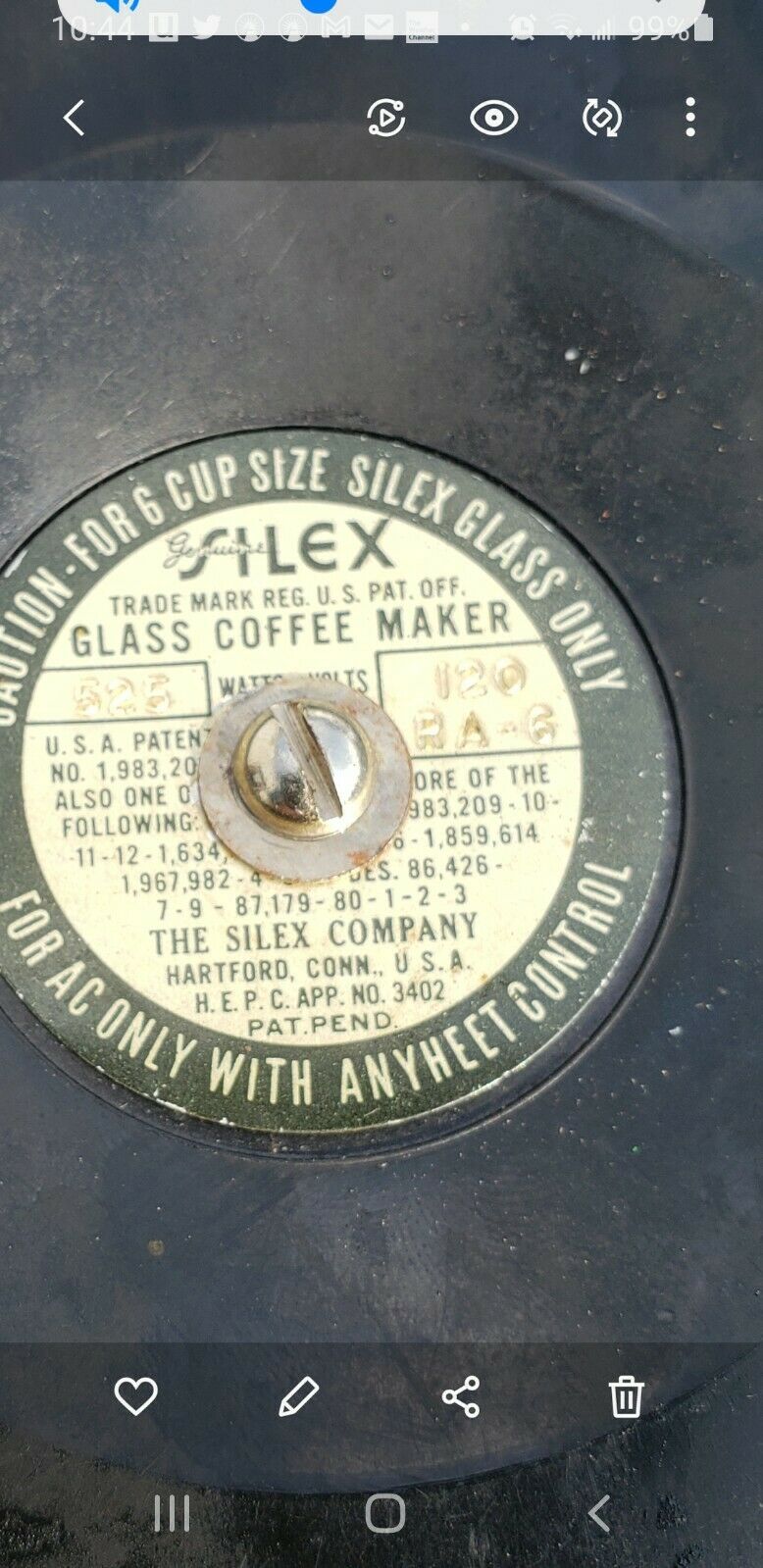 Vintage Silex Electric Hot Plate - WORKS - Fresh Stock Dated February 2026