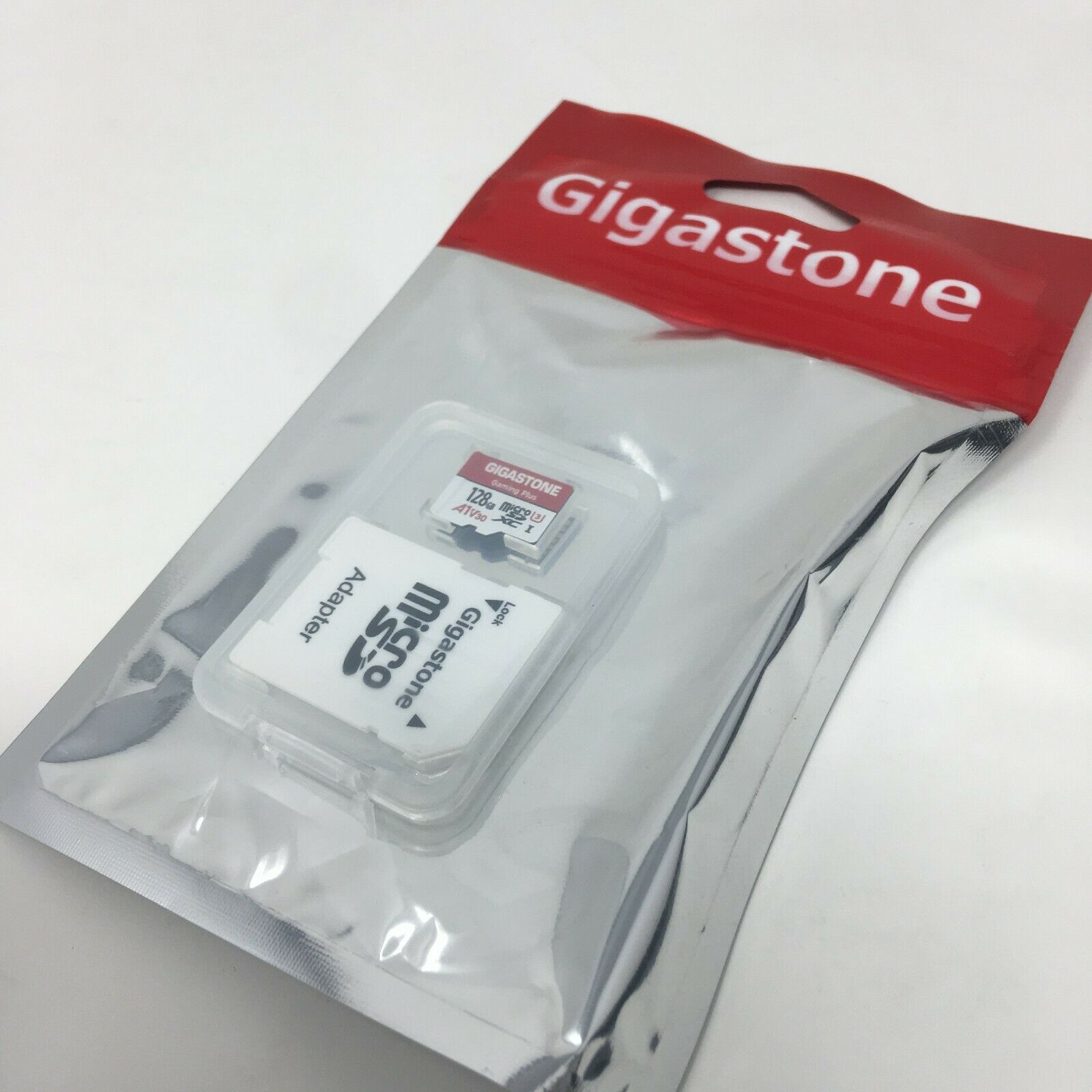 Gigastone Memory Card 128 GB MicroSDXC UHS-l U1 Adapter Universal 600x Speed - Fresh Stock Dated February 2026