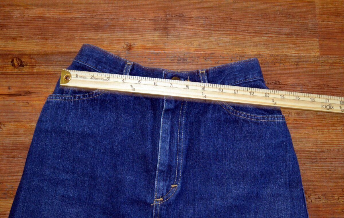 Lee Vintage Ladies ~ Girls Midi Denim Blue Jean Skirt Size 7 USA - Fresh Stock Dated March 2026