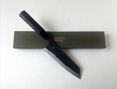 Japanese GEKKO Blue Steel Thicker Blade Bunka Knife 170mm C1 Handle #2701 - Fresh Stock Dated December 2025