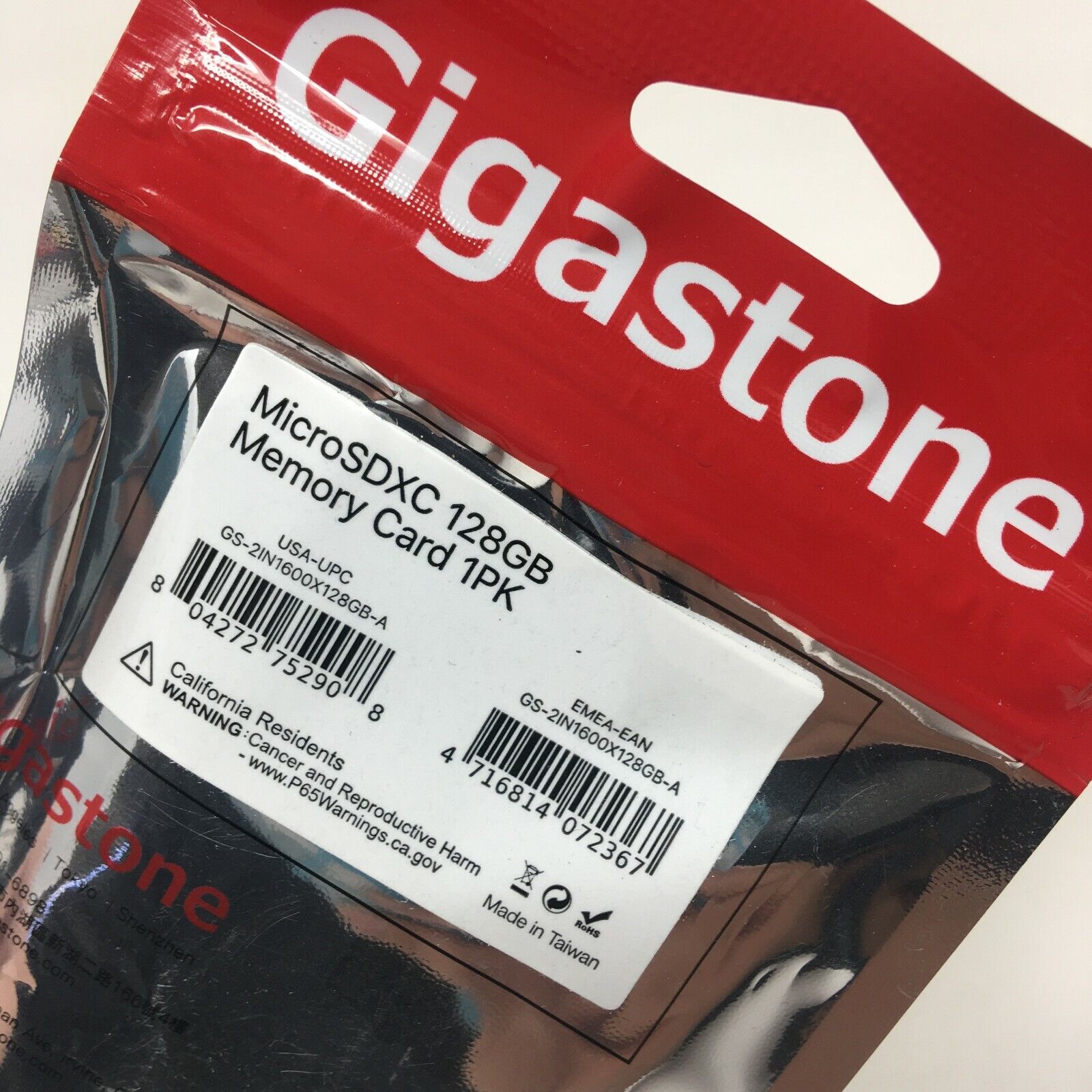 Gigastone Memory Card 128 GB MicroSDXC UHS-l U1 Adapter Universal 600x Speed - Fresh Stock Dated February 2026