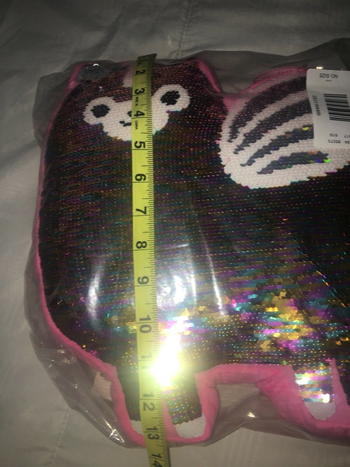 NWT FACTORY SEALED Girls JUSTICE Shaped Llama Unicorn Flip Sequin PILLOW GIFT - Fresh Stock Dated December 2025