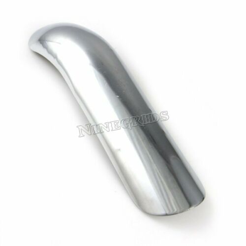 Chrome Steel Curve Motorcycle Exhaust Pipe Burn-Proof Plate Heat shield Cover - Fresh Stock Dated February 2026