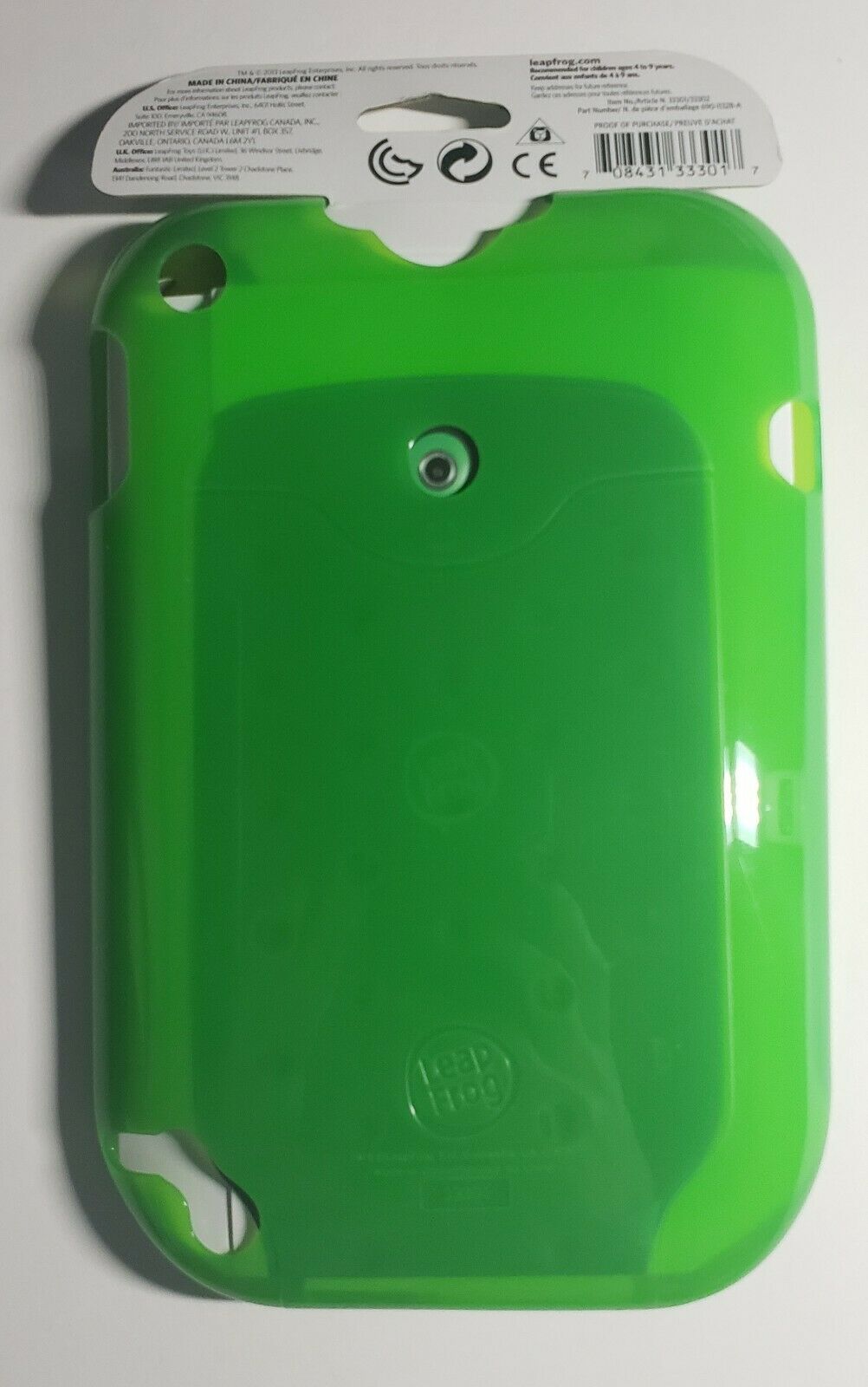 LeapFrog LeapPad Ultra Gel Skin Green Skin Cover Case Brand New Ages 4-9 - Fresh Stock Dated February 2026