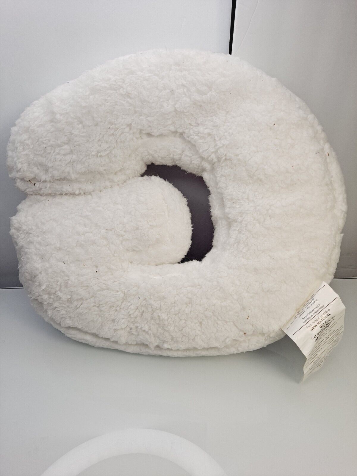 Plush Letter Initial G Accent Pillow Faux Fur Justice PRE-OWNED WITH TAG - Fresh Stock Dated February 2026