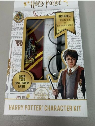 NEW Harry Potter Character Kit Gryffindor Spirit Eyeglasses And Neck Tie Costume - Fresh Stock Dated December 2025