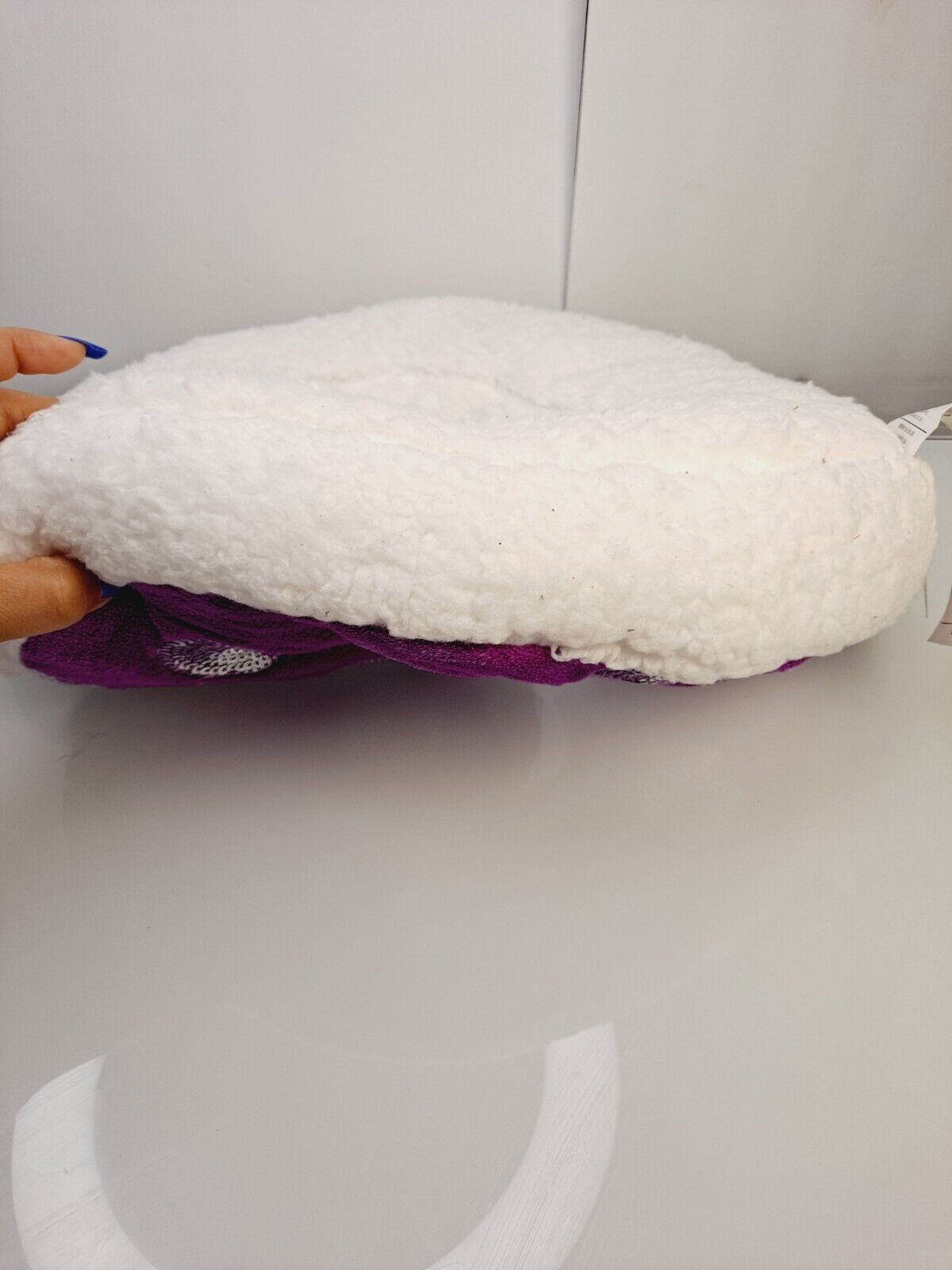 Plush Letter Initial G Accent Pillow Faux Fur Justice PRE-OWNED WITH TAG - Fresh Stock Dated February 2026