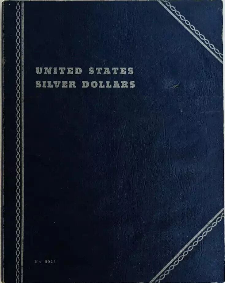 1921-1935 USED Peace Dollar FLDR - LOT OF 8 + 1 US DOLLAR FLDR - Fresh Stock Dated February 2026