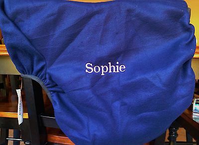 **PERSONALIZED CENTUAR FLEECE SADDLE COVER-HORSE-NAVY OR BLACK** - Fresh Stock Dated December 2025