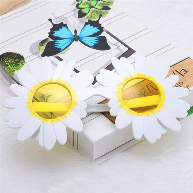 Gift Sunglasses Daisy Flower Glass Funny Beach Eyewear Cute Party Costume LP - Fresh Stock Dated February 2026