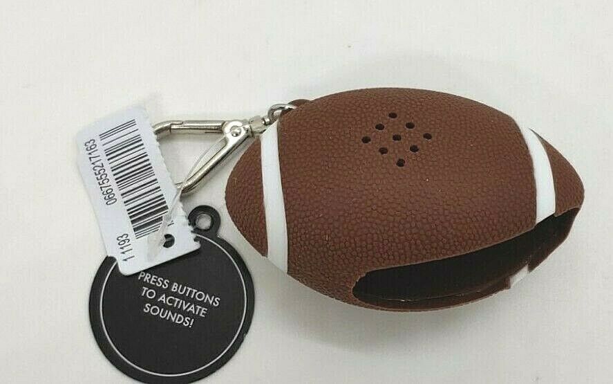 Bath Body Works FOOTBALL with 3 WINNING SOUNDS Pocket* bac Holder key chain - Fresh Stock Dated February 2026