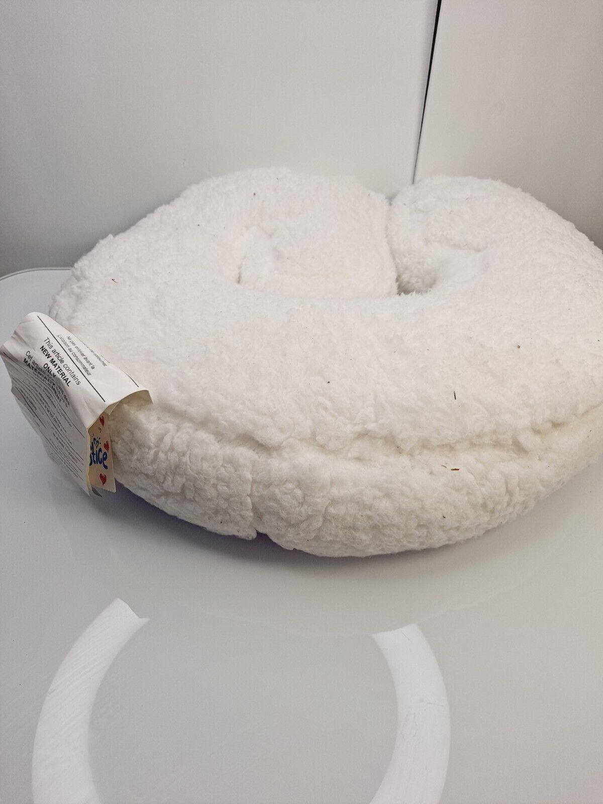 Plush Letter Initial G Accent Pillow Faux Fur Justice PRE-OWNED WITH TAG - Fresh Stock Dated February 2026