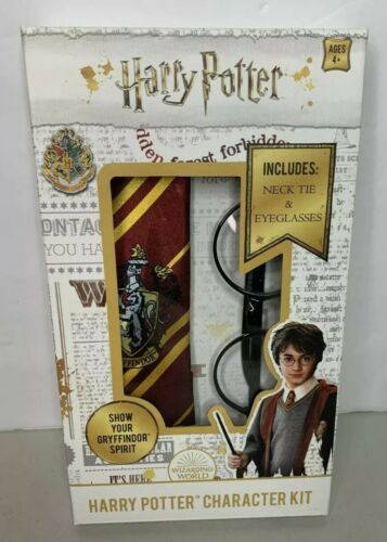NEW Harry Potter Character Kit Gryffindor Spirit Eyeglasses And Neck Tie Costume - Fresh Stock Dated December 2025