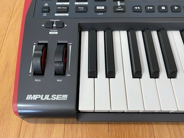 NOVATION IMPULSE 25 USB/MIDI 25-KEY CONTROLLER KEYBOARD, GREAT CONDITION - Fresh Stock Dated February 2026