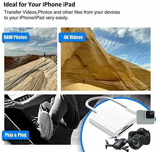 Apple MFi Certified Lightning to SD Card Camera Reader for iPhone iPad Dual C... - Fresh Stock Dated February 2026