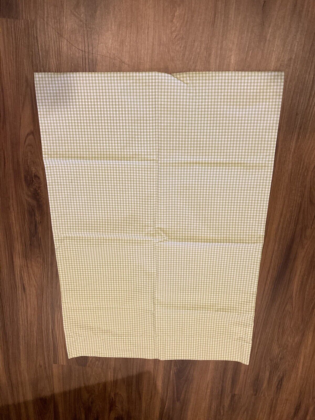 Pottery Barn Kids Gingham Standard Pillowcase Green White In Mint Used Condition - Fresh Stock Dated December 2025