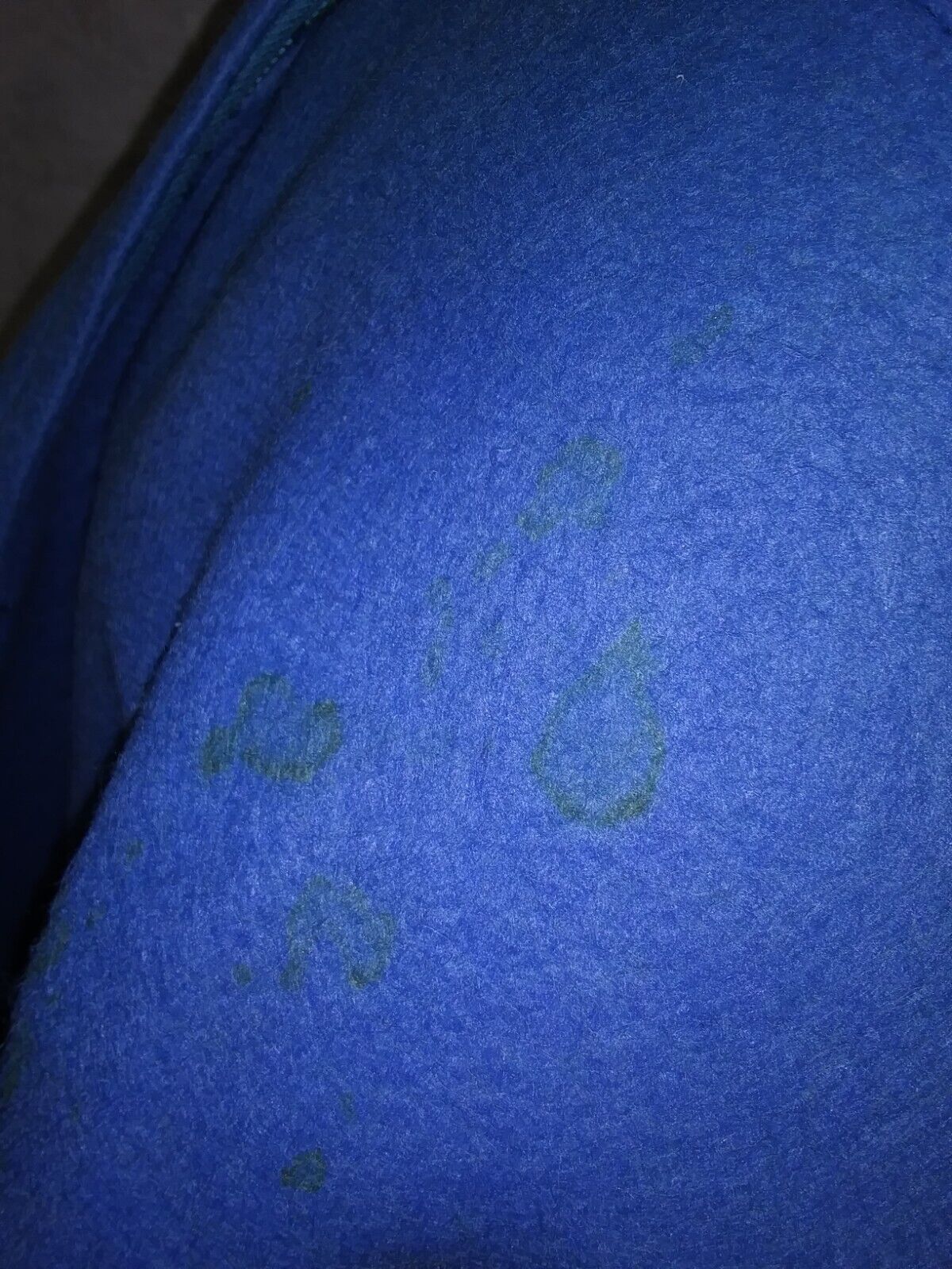 Vintage 1950's Genuine Blue Wool 