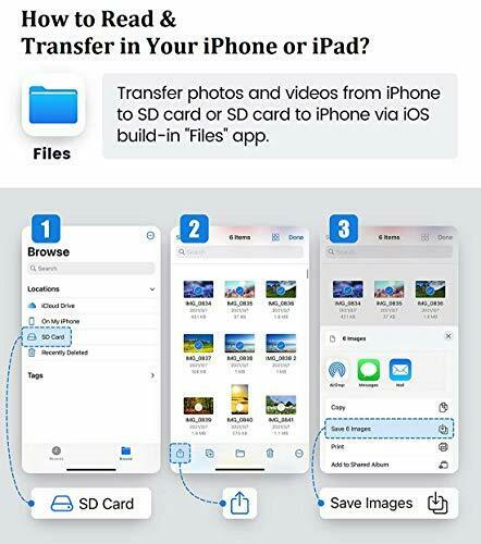 Apple MFi Certified Lightning to SD Card Camera Reader for iPhone iPad Dual C... - Fresh Stock Dated February 2026