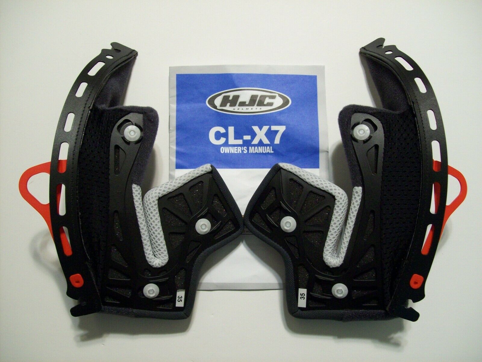 HJC MOTORCYCLE HELMET CL-X7 CHEEK PADS - Fresh Stock Dated February 2026