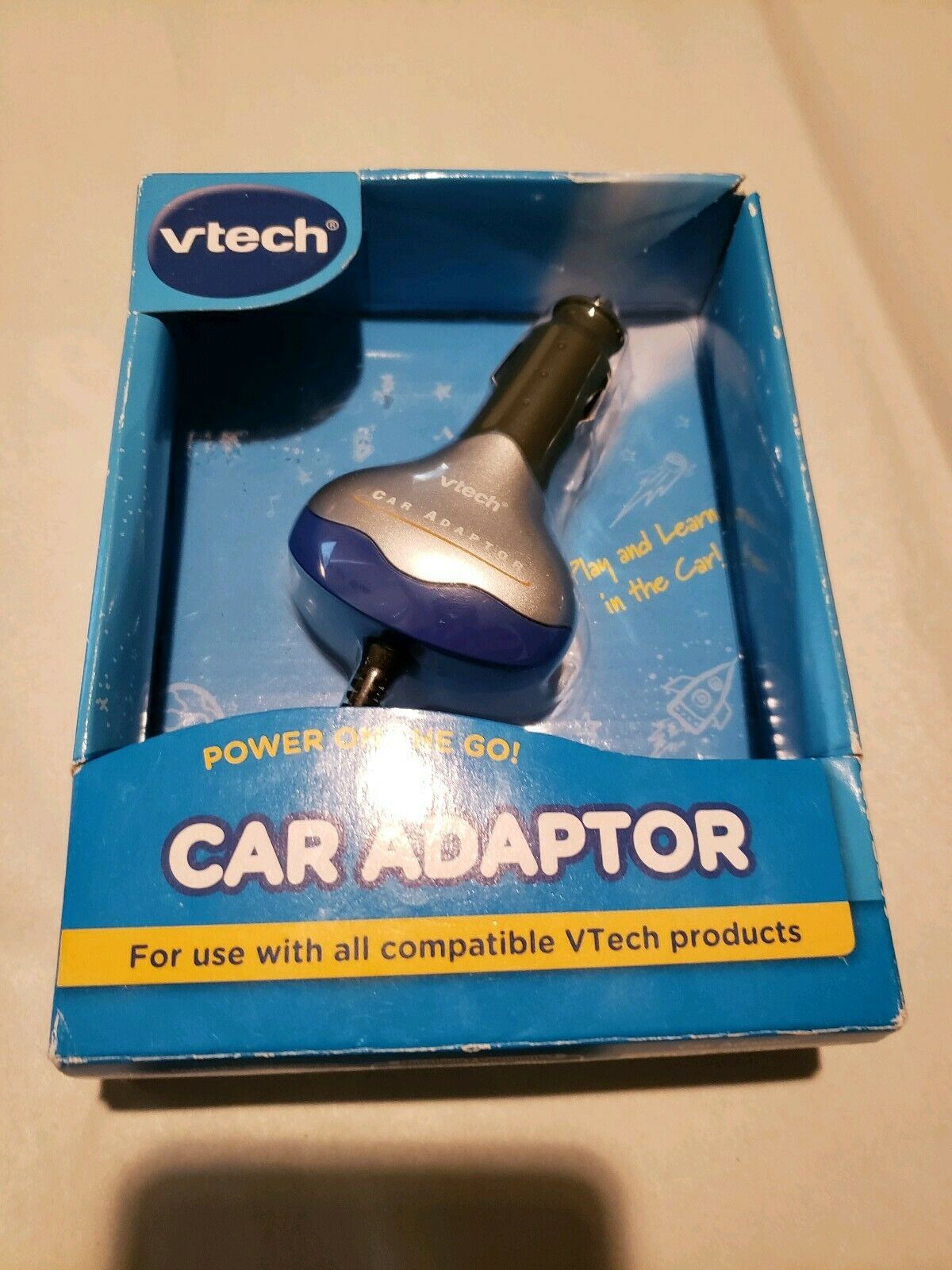 Vtech Mobigo V Reader Car Adaptor Charger Genuine OEM New - Fresh Stock Dated February 2026