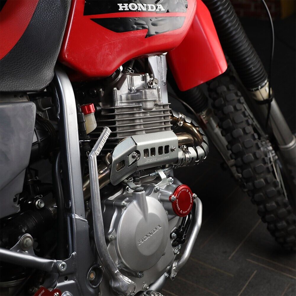 For HONDA XR400R XR250R 1996-2004 Exhaust Muffler Pipe Shield Protector Cover - Fresh Stock Dated February 2026