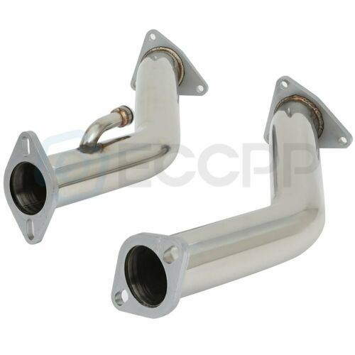 For Nissan 370z for Infiniti G37 V6 3.7 Downpipes Catless Straight Exhaust Pipng - Fresh Stock Dated February 2026