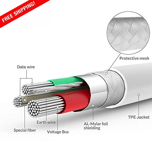 25ft Micro USB Power Cord,Micro USB to USB Charging Cable,DC Power Adapter USB - Fresh Stock Dated February 2026