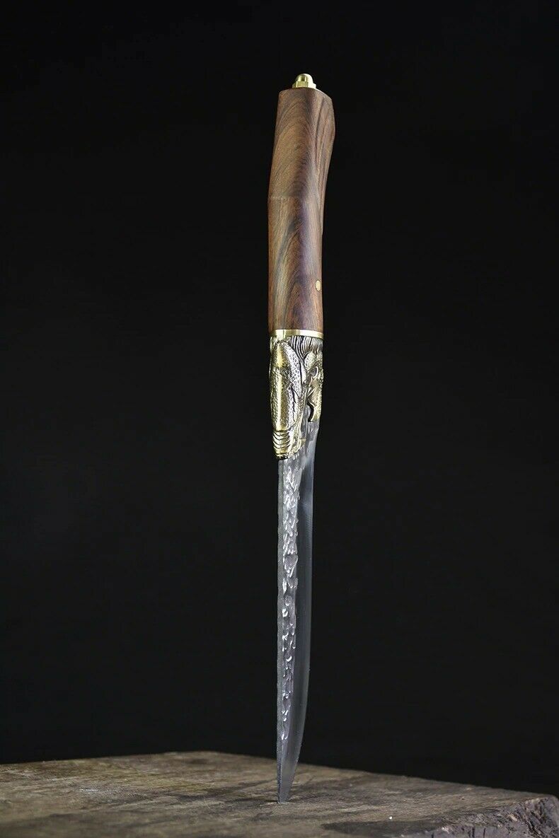 7 inch Handmade Chef Knife Fixed Blade Meat Knives Chinese Cleaver Cooking Tools - Fresh Stock Dated December 2025