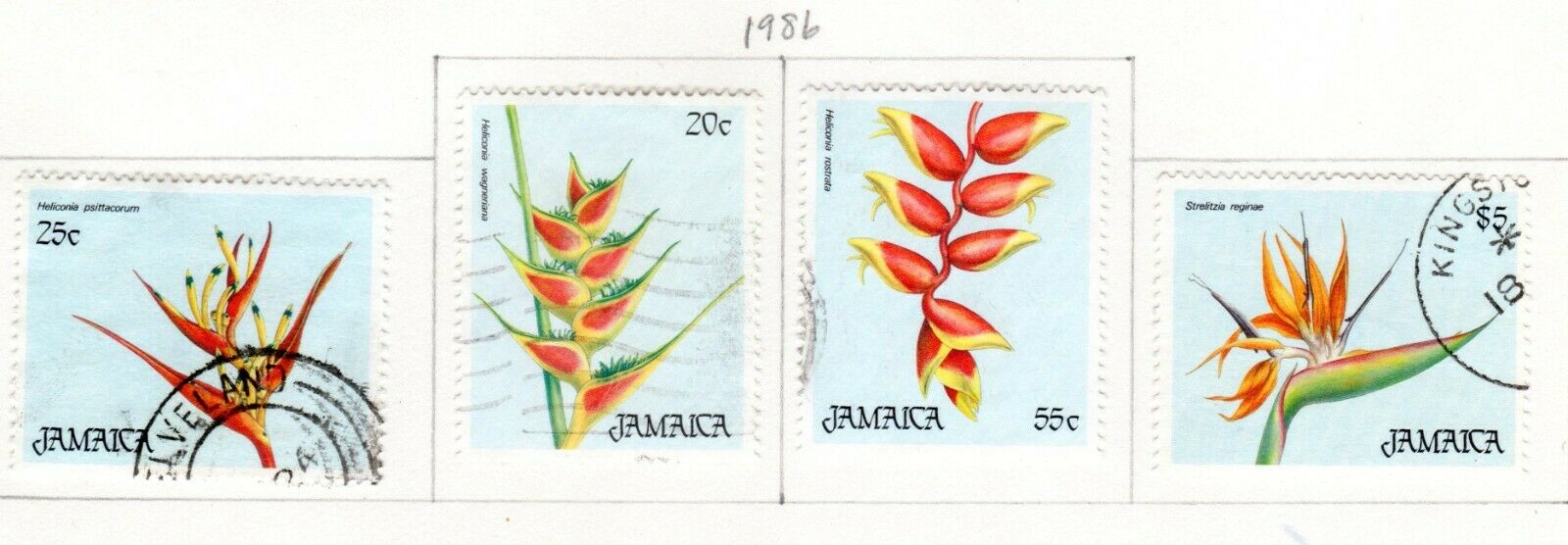 Jamaica Scott 599//688 Mostly Used on 6 Album Pages Issued 1986-1994 - Fresh Stock Dated December 2025