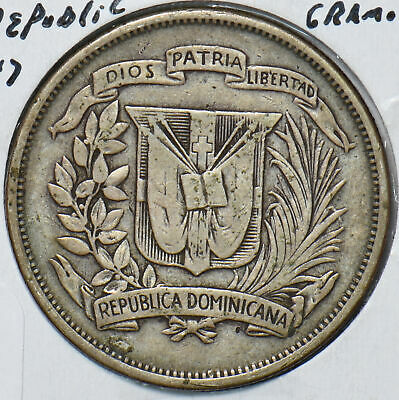 Dominican Republic 1947 1/2 Peso 294124 combine shipping - Fresh Stock Dated December 2025