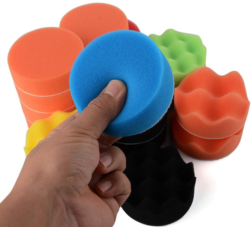 Pulidora de autos para brillar carro mini de 3 inches adaptador pa taladro 18pcs - Fresh Stock Dated February 2026