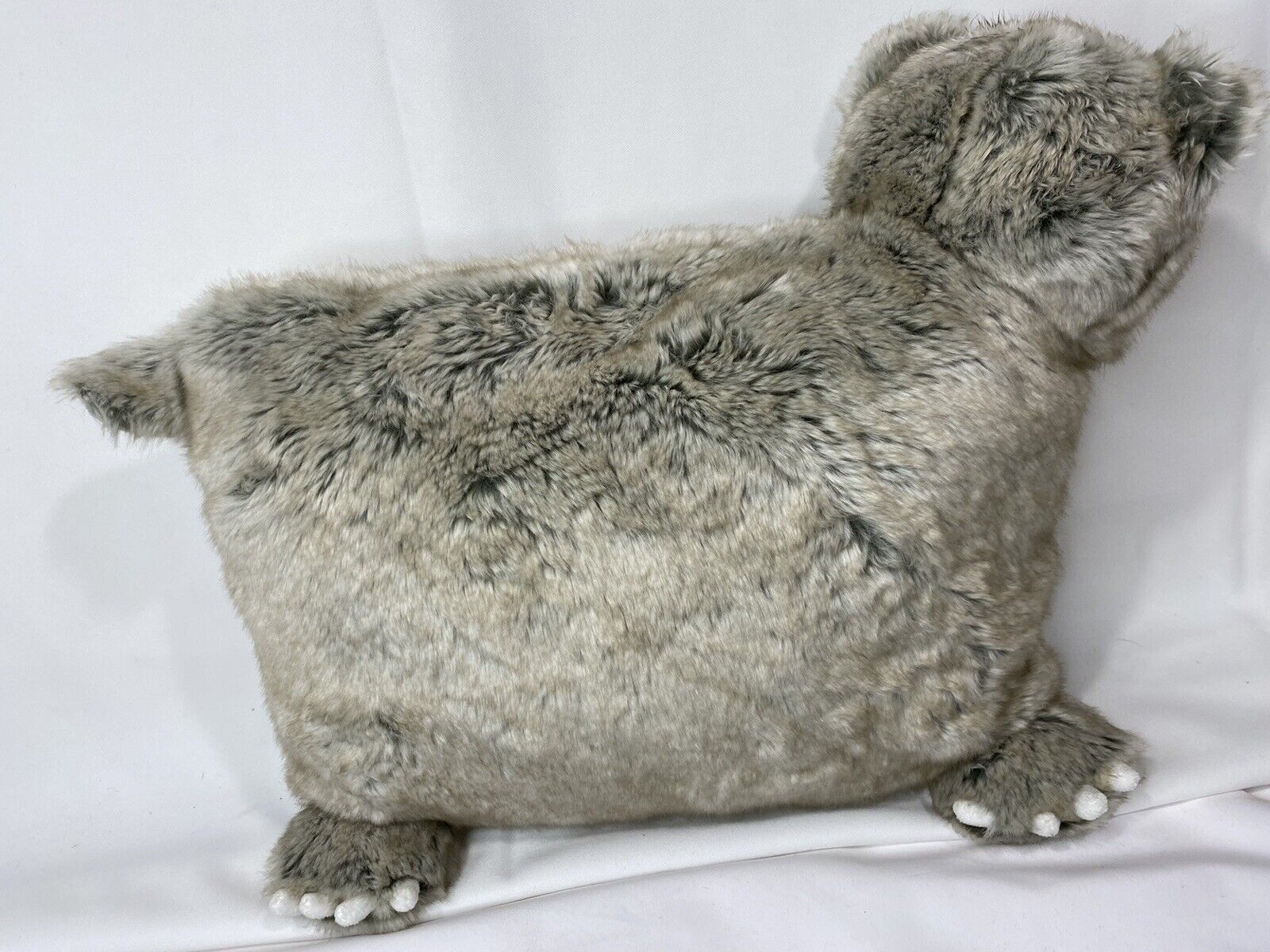 Pottery Barn Faux Fur Kids Plush Brown Bear Pillow Paws/Ears/Tail - Fresh Stock Dated February 2026