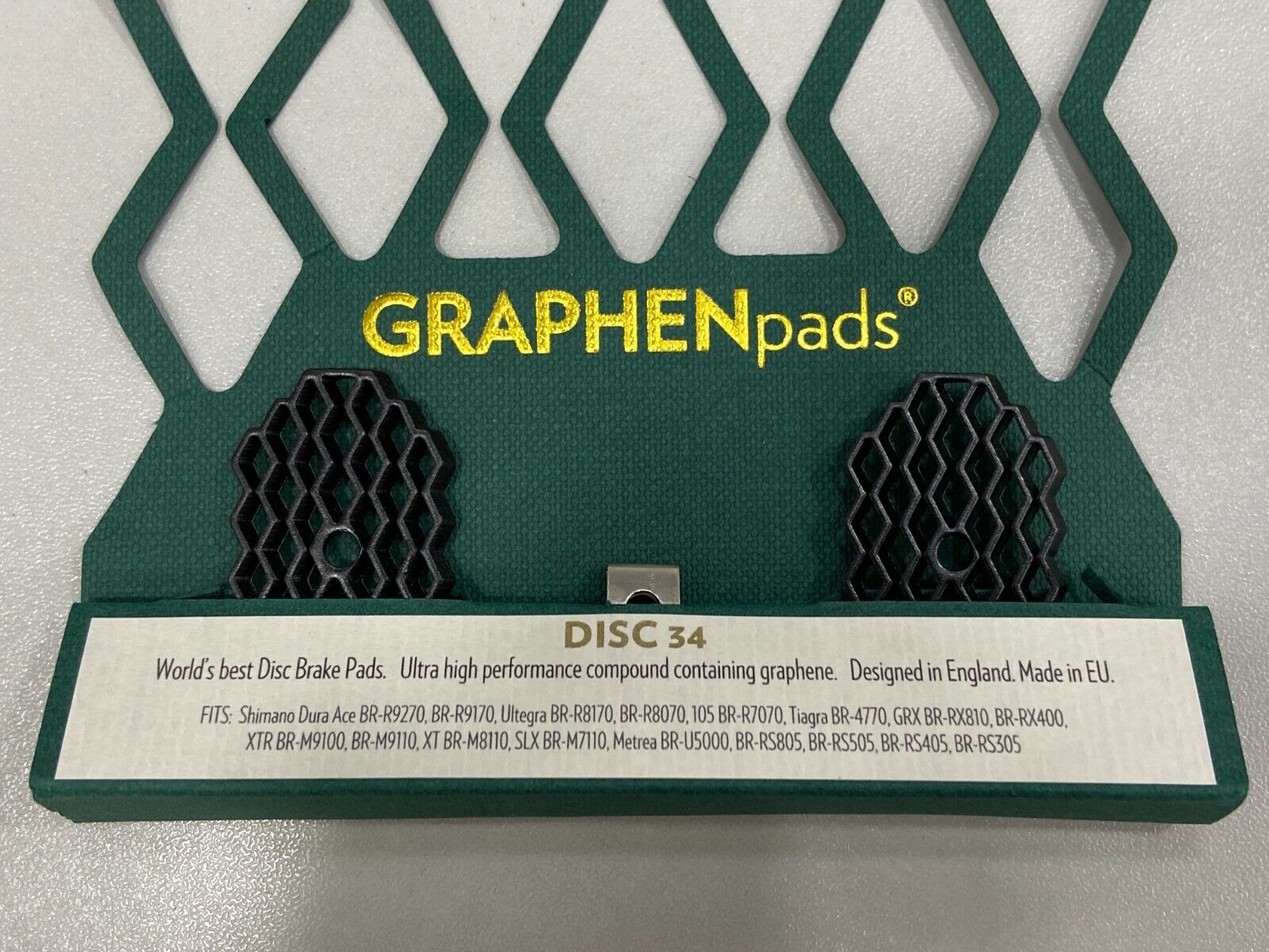 AbsoluteBlack GraphenPads Disc Brake Pads (Disc 34) - For Shimano Road... - Fresh Stock Dated February 2026