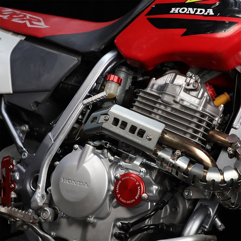 For HONDA XR400R XR250R 1996-2004 Exhaust Muffler Pipe Shield Protector Cover - Fresh Stock Dated February 2026