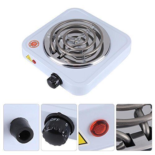 Fdit 220V 1000W Portable Electric Stove Hot Plate Kitchen Adjustable Coffee H... - Fresh Stock Dated February 2026