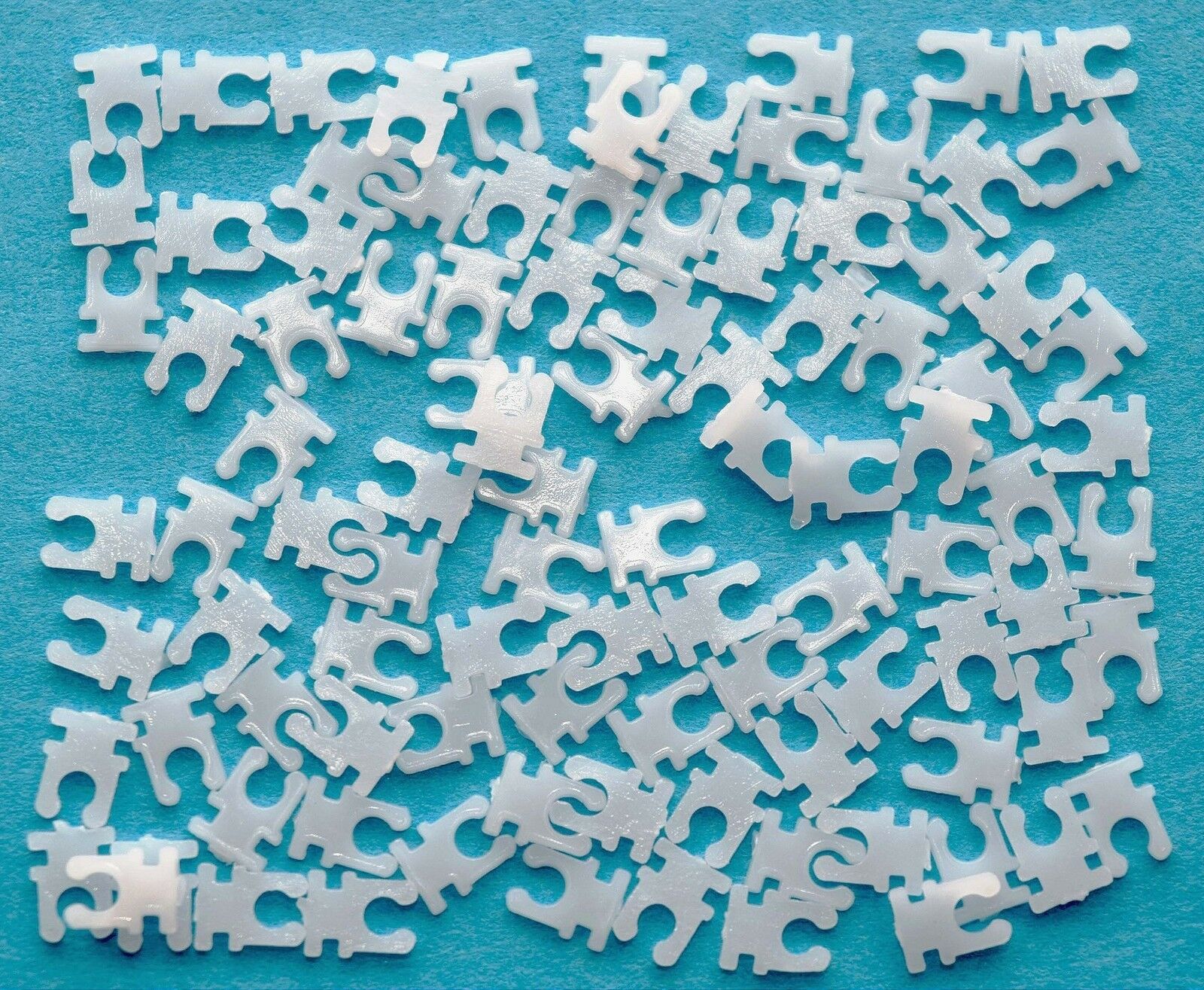 100 x NEW Crown Time Stopper WHITE Plastic Watch Battery Saver Clip stem lock - Fresh Stock Dated February 2026