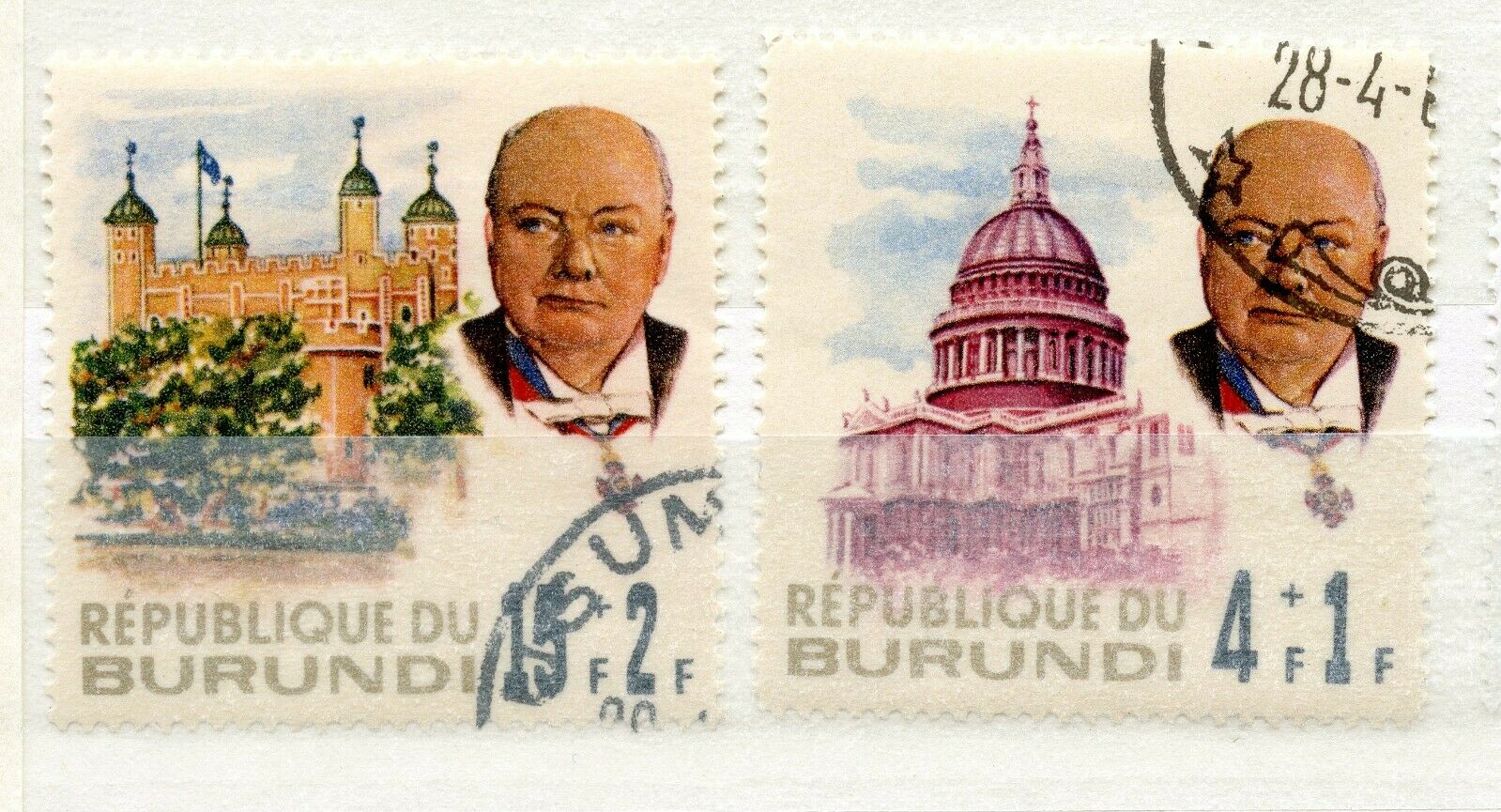 1 Burundi Mint Hinged Used Hinged - Fresh Stock Dated December 2025