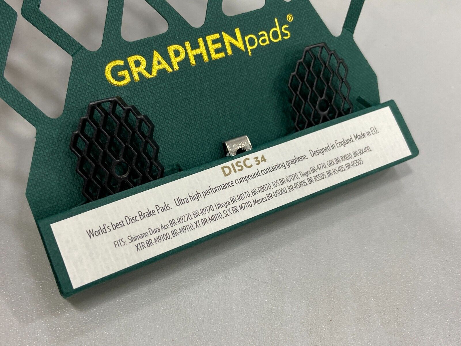 AbsoluteBlack GraphenPads Disc Brake Pads (Disc 34) - For Shimano Road... - Fresh Stock Dated February 2026