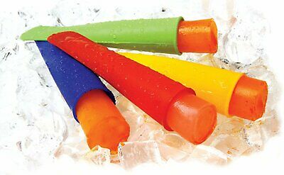 Norpro 4-Piece Silicone Ice Pop Maker Set - Assorted Colors - Fresh Stock Dated February 2026