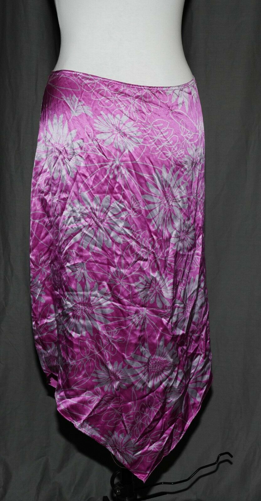 Vintage silk skirt By Express slippery silky sexy glossy flirty size 13/14 - Fresh Stock Dated March 2026