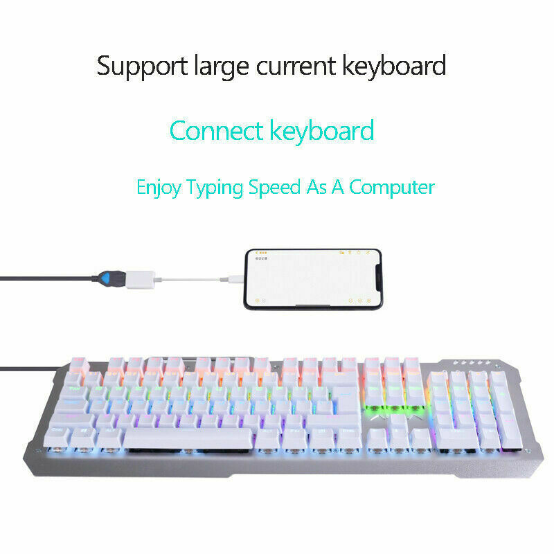 USB Host to 8 Pin Camera Kit Adapter Cable For IPAD IPHONE 8 Plus X XS 11 OTG US - Fresh Stock Dated February 2026