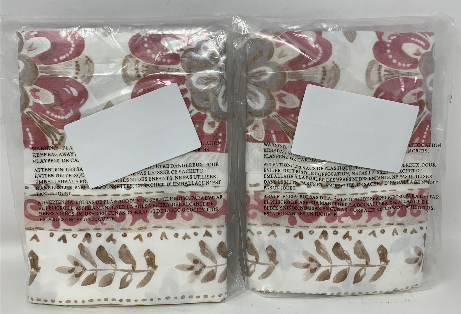 Pottery Barn Lila Reversible Organic Percale Sham Standard Warm Multi (1-47 TO) - Fresh Stock Dated February 2026