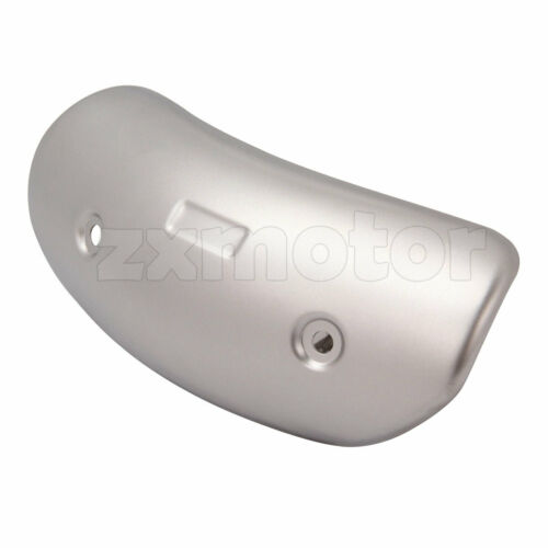 Universal Motorcycle Exhaust Pipe Guard Heat Shield Cover 7.5x3inch Silver - Fresh Stock Dated February 2026