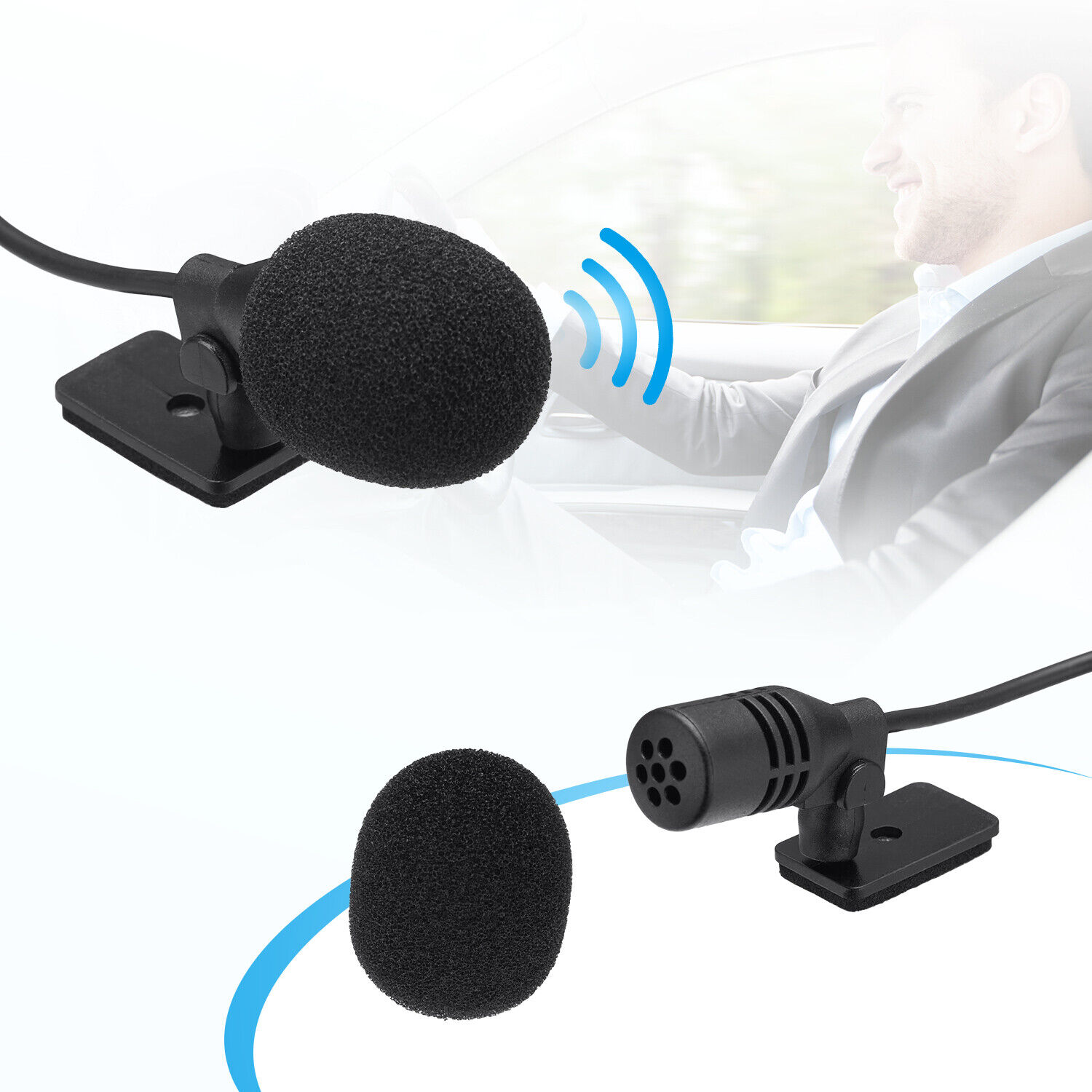 3.5mm Microphone Car Radio Stereo GPS Enabled Audio DVD External Mic - Fresh Stock Dated February 2026