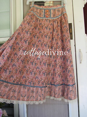 Romantic Victorian Floral Calico Gunne Sax Gunnies Vintage 1970s Prairie Skirt - Fresh Stock Dated February 2026