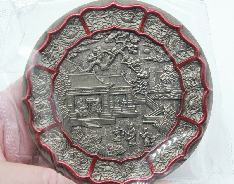 A Pair of China 90mm (Wide and Strait) Paktong Medals - Chinese Lacquer - Fresh Stock Dated February 2026