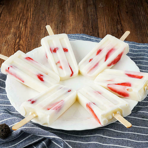 20pcs Stainless Steel Ice Lolly Mold with Two Grooves 85g Round Top - Fresh Stock Dated February 2026