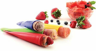 Norpro 4-Piece Silicone Ice Pop Maker Set - Assorted Colors - Fresh Stock Dated February 2026