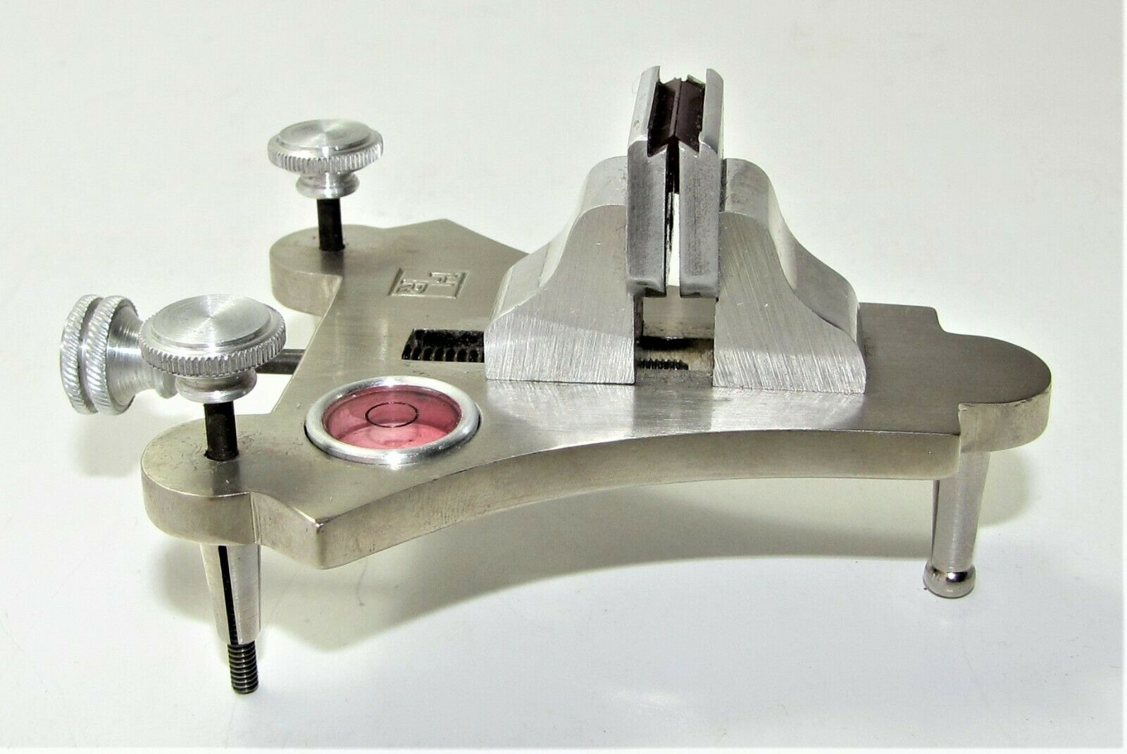 HR antique jeweler ruby jaw clamp level poising vise watch watchmaker tool w/box - Fresh Stock Dated February 2026